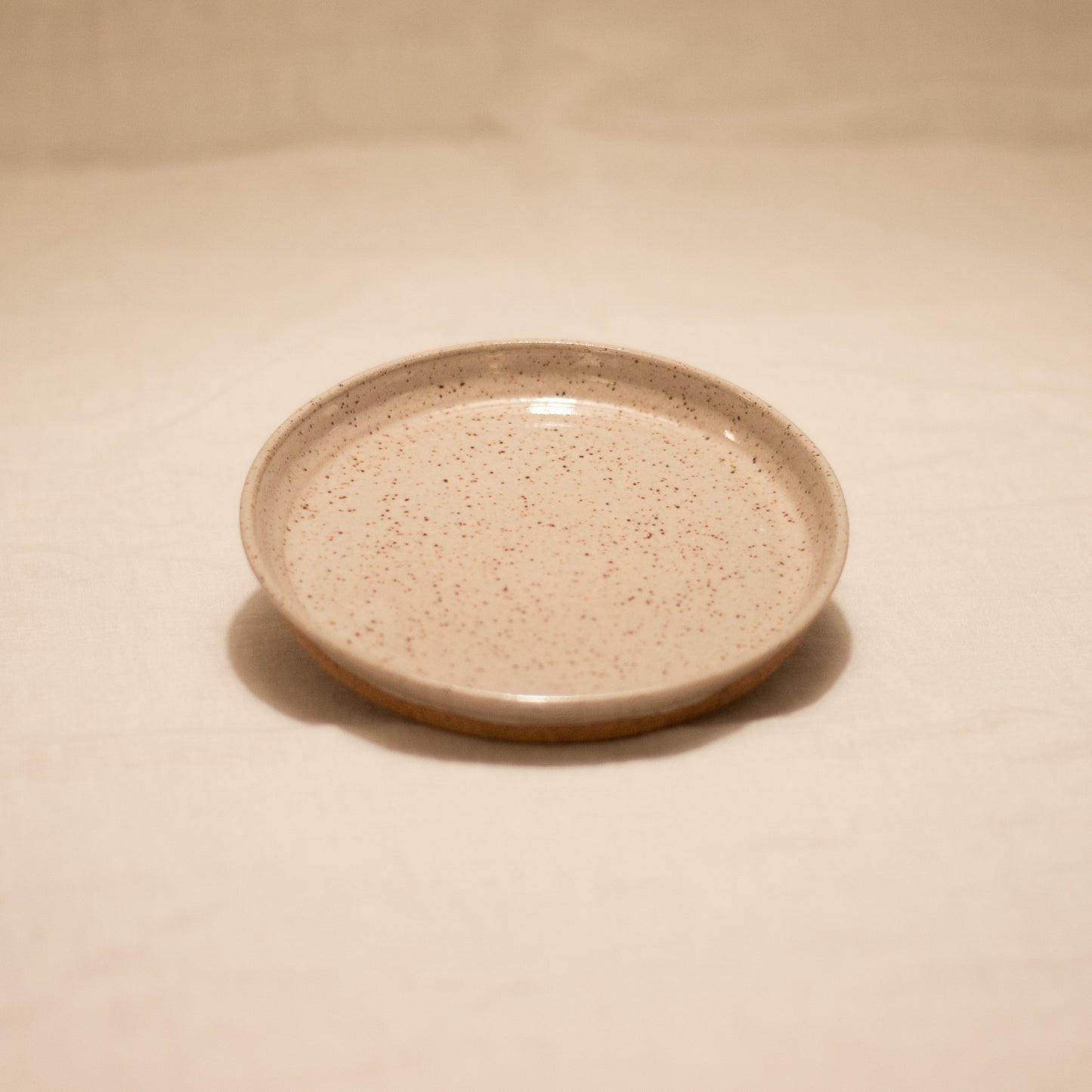 5" Scalloped Glaze Planter w/ Matching Plate